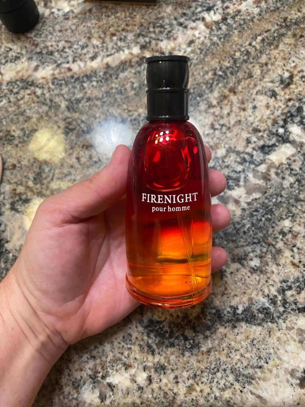 FIRENIGHT pour homme Gradient Red-Orange Cologne Bottle